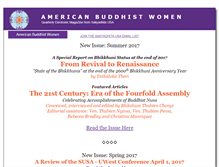 Tablet Screenshot of americanbuddhistwomen.com